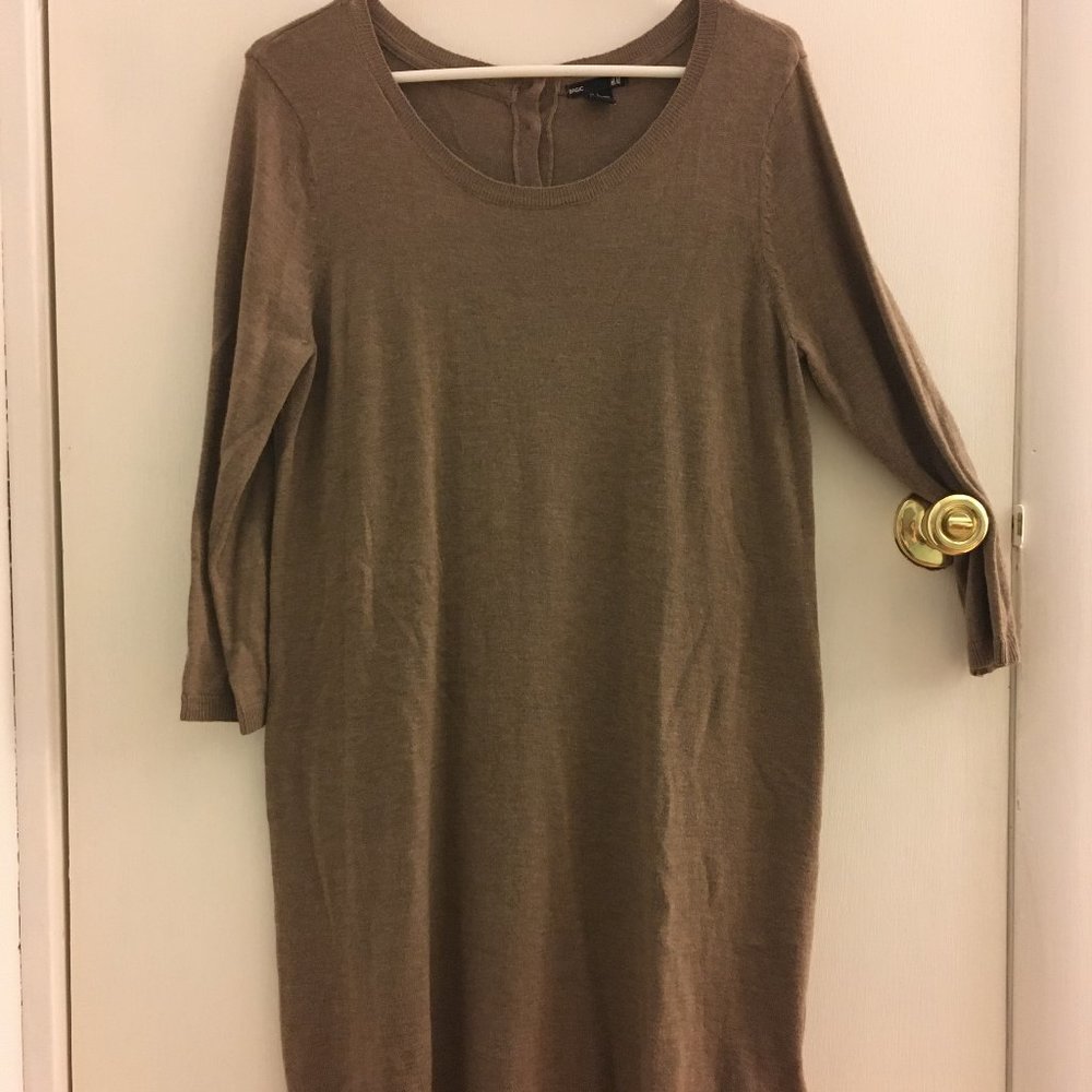 H&M Light Brown Sweater Dress